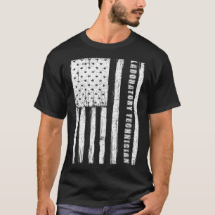 Fjärde juli: för manar laboratorietekniker t shirt