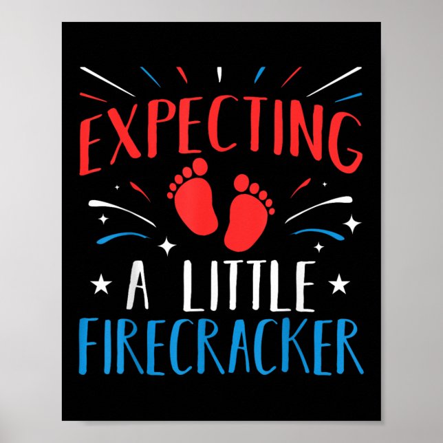 Fjärde juli-Graviden för minnesdag för visning av  Poster (Framsidan)