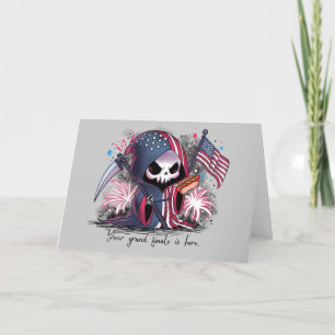Fjärde juli Grim Reaper Helgkort