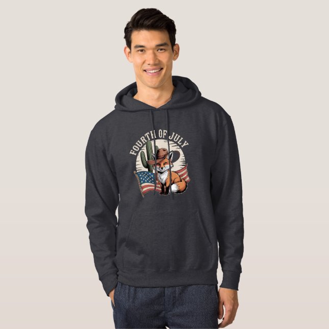 Fjärde juli hoodie (Hel framsida)