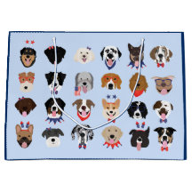 Fjärde juli Hund Ansikte