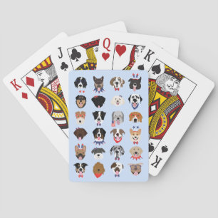 Fjärde juli Hund Ansikte Casinokort
