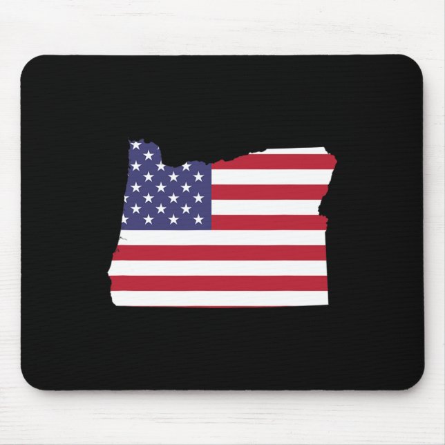 Fjärde juli i Oregon-staten Amerikanska Flagga Par Musmatta (Framsidan)