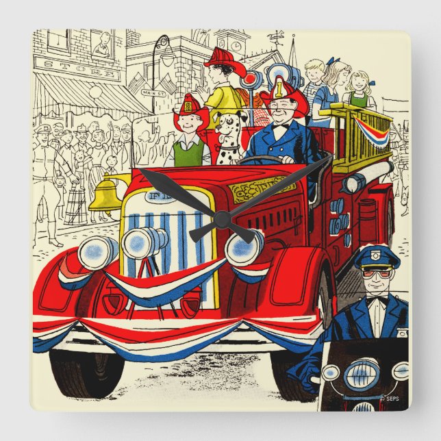 Fjärde juli i Parad Fyrkantig Klocka (Framsida)