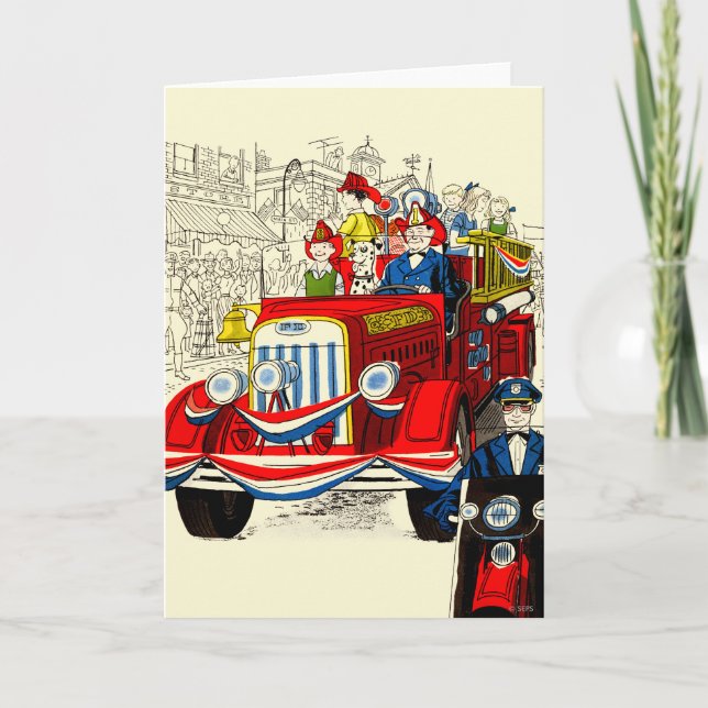 Fjärde juli i Parad Kort (Framsida)