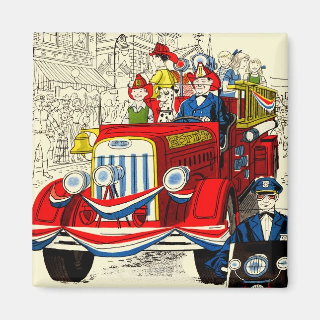 Fjärde juli i Parad Magnet (Framsidan)