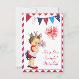 Fjärde juli-inbjudan till babyvisningsprogrammet inbjudningar