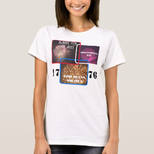 Fjärde juli Independence day Fireworks T Shirt