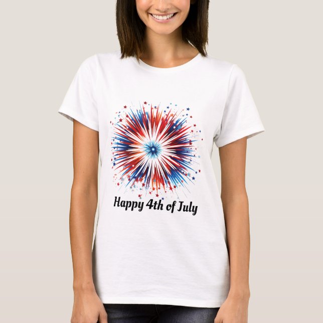 Fjärde juli-insamlingen t shirt (Framsida)
