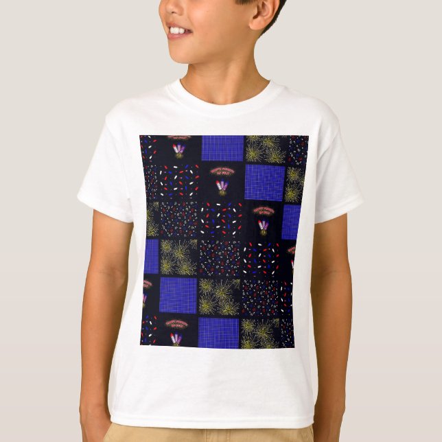 Fjärde juli-lättpatchningsmönster - 4 juli t shirt (Framsida)