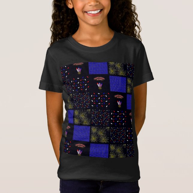 Fjärde juli-lättpatchningsmönster - 4 juli t shirt (Framsida)