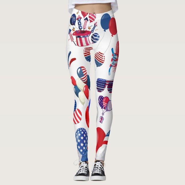 Fjärde juli leggings (Framsida)