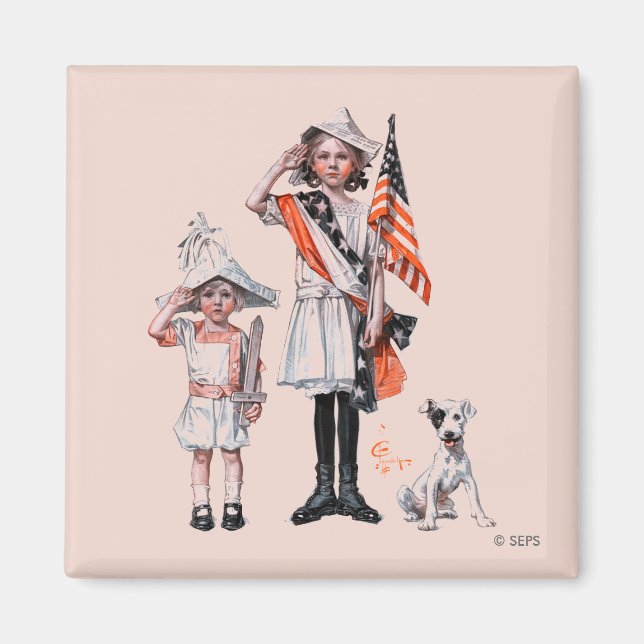 Fjärde juli magnet (Framsidan)