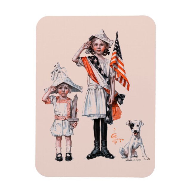Fjärde juli magnet (Vertikal)