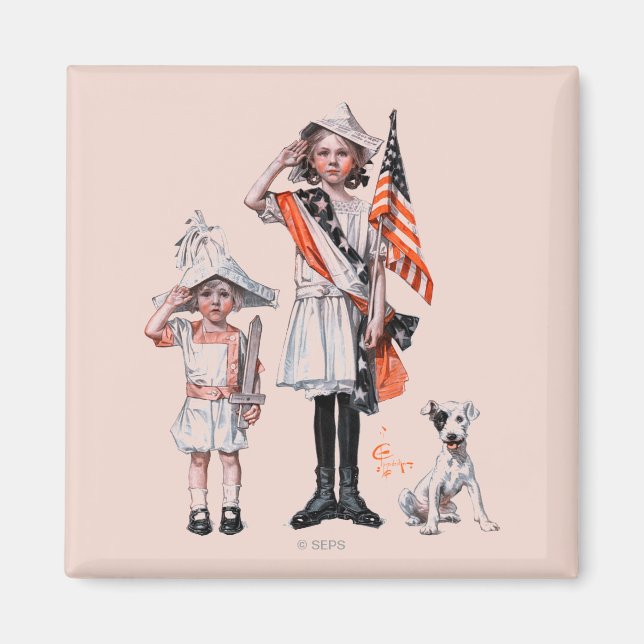 Fjärde juli magnet (Framsidan)