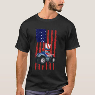 Fjärde Juli Monster Truck Smällare USA Juli T Shirt