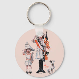 Fjärde juli nyckelring