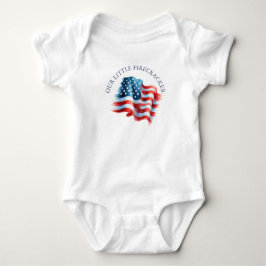 Fjärde juli nyfödd outfit amerikansk flagga t shirt