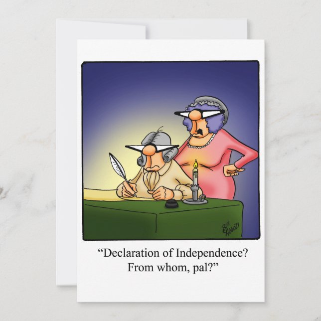 Fjärde juli-partiets inbjudan (Framsida)