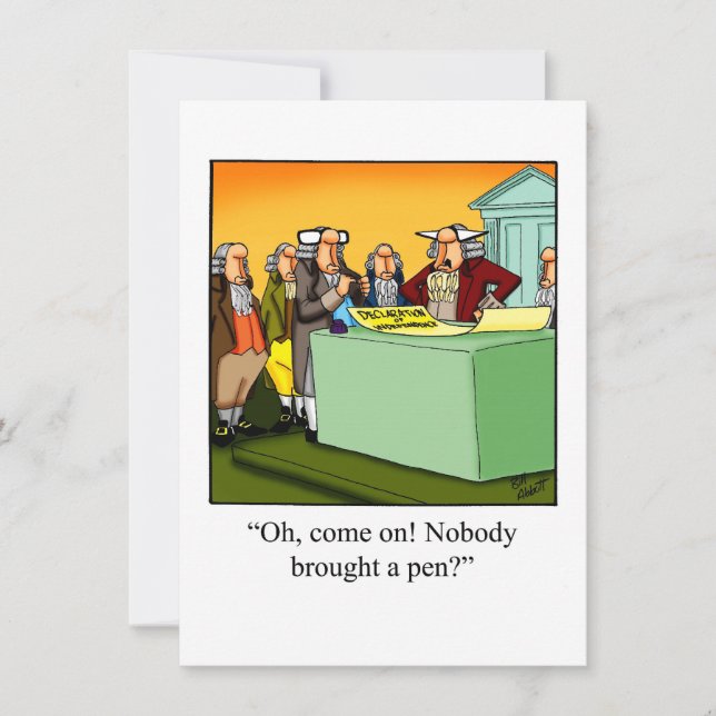 Fjärde juli-partiets inbjudan "Spectickles" (Framsida)