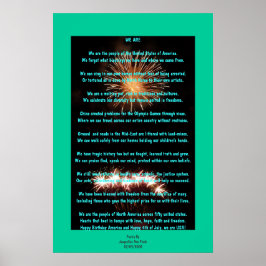 Fjärde juli Poster poesi