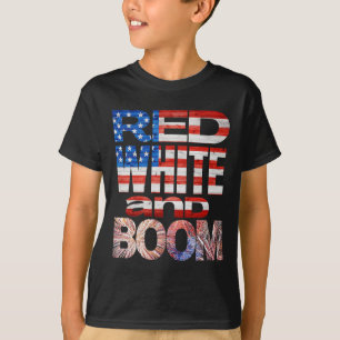 Fjärde juli: Red White och Boom Fireworks Finale T Shirt