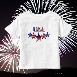 Fjärde juli småbarn t-shirt