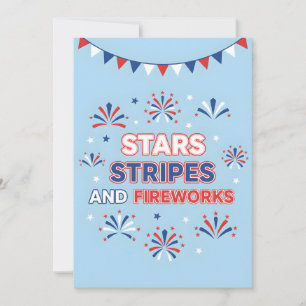 Fjärde juli Stay Sparkly Amerika Patriotisk Julkort