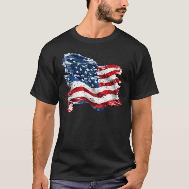 Fjärde juli t shirt (Framsida)