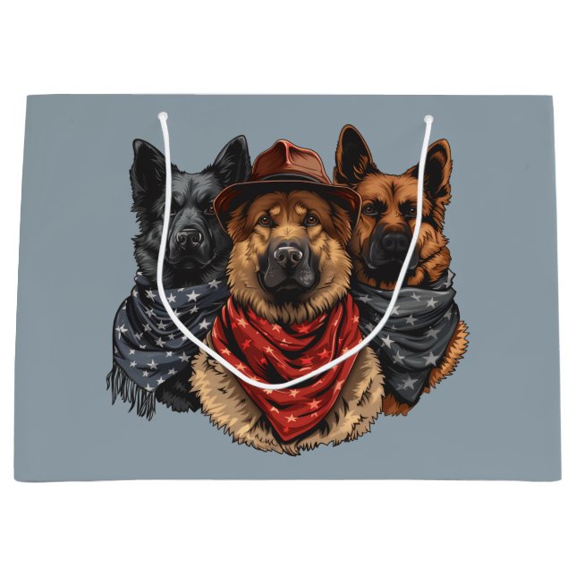 Fjärde juli Tyska shepherd Hundar (Framsidan)