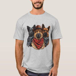 Fjärde juli Tyska shepherd Hundar T Shirt