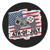 FJÄRDE JULY GAMER STICKERS