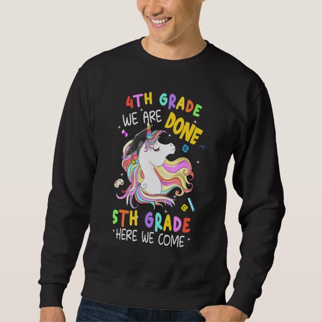 Fjärde Klass är Studenten Magic Unicorn G. Lång Ärmad Tröja (Framsida)