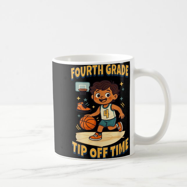 Fjärde Klass-basketbollens tipp av matchens dagslj Kaffemugg (Höger)