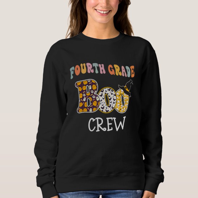 Fjärde klass Boo Crew elev Halloween T Shirt (Framsida)