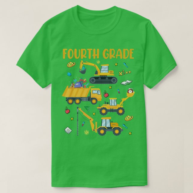 Fjärde Klass-bygget i Klass, fjärde, tillbaka till T Shirt (Design framsida)