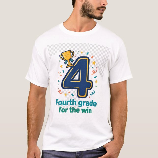 Fjärde klass för segern t shirt (Framsida)