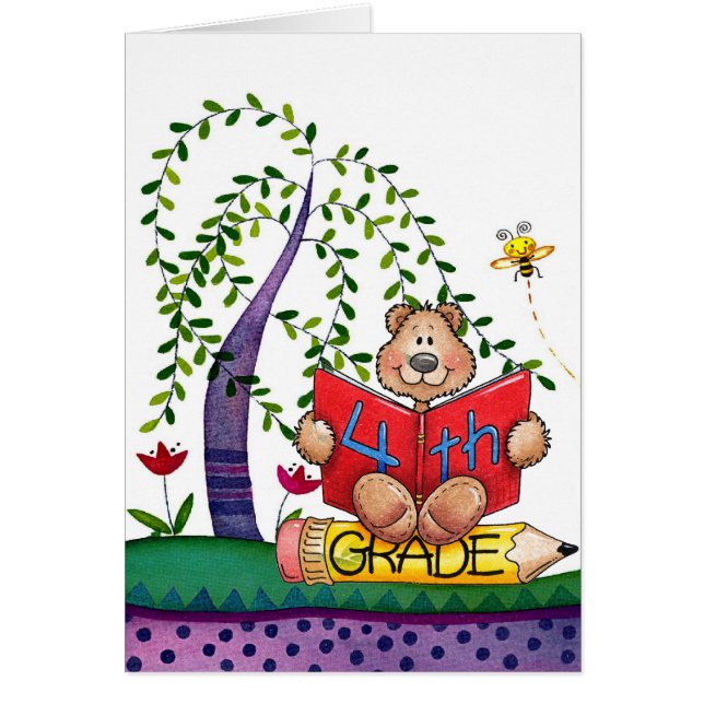 Fjärde klass hälsningskort (Framsidan)