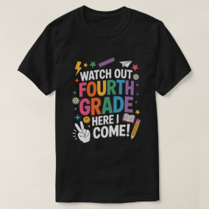 Fjärde Klass Här Kommer Jag T-Shirt