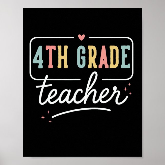 Fjärde klass hjärta lärare presenter 4:e klass til poster (Framsidan)
