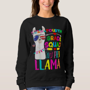 Fjärde Klass Ingen Prob Llama 4:e Klass Lärare T Shirt