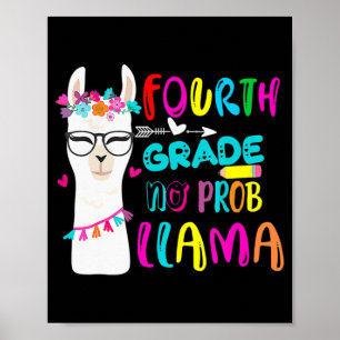 Fjärde Klass: ingen professor Llama-lärare Student Poster