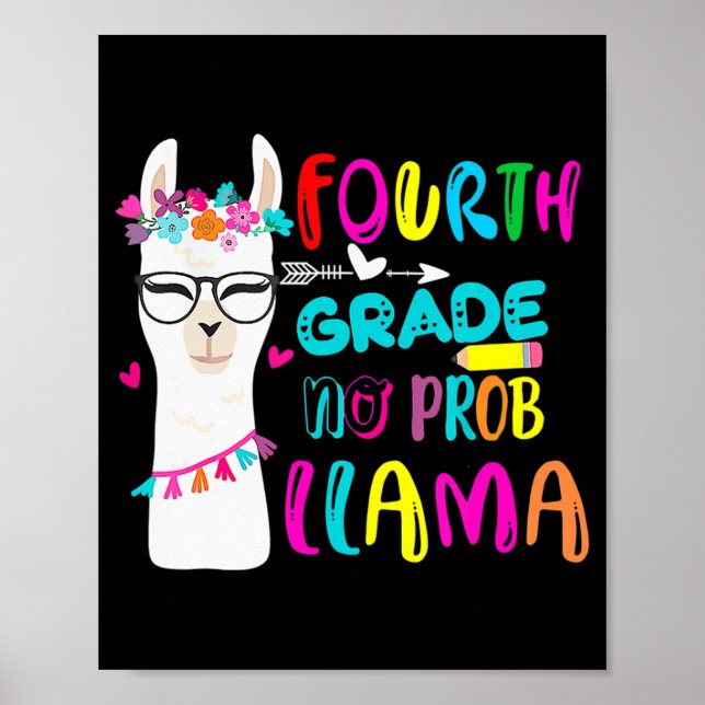 Fjärde Klass: ingen professor Llama-lärare Student Poster (Framsidan)
