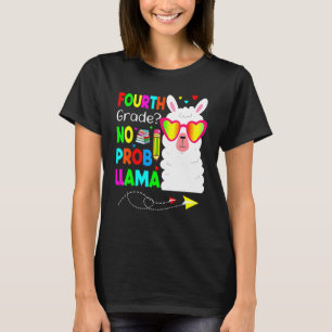 Fjärde Klass: ingen professor Llama-lärare Student T Shirt
