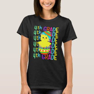 Fjärde klass kyckling knäck ägget påskdagen pojke t shirt