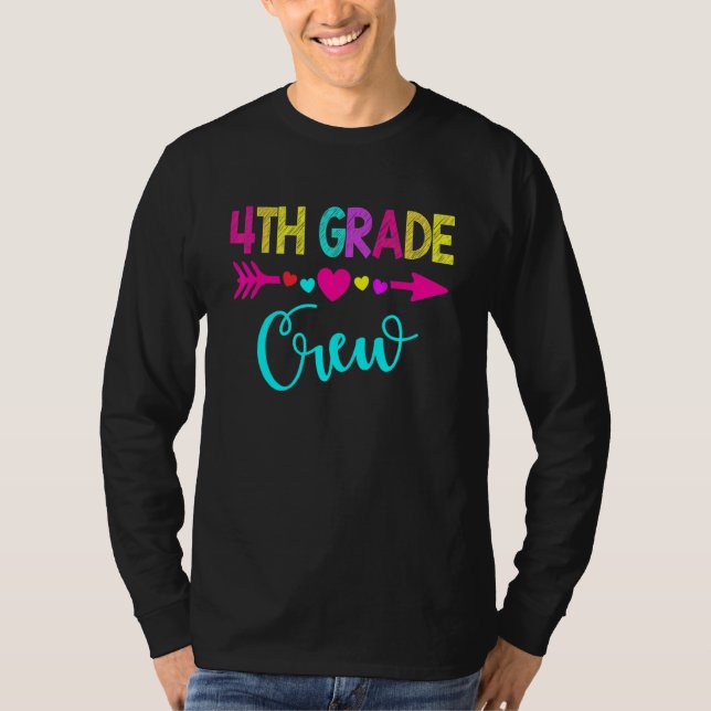 Fjärde klass lärare  Tillbaka till skolan 4:e klas T Shirt (Framsida)