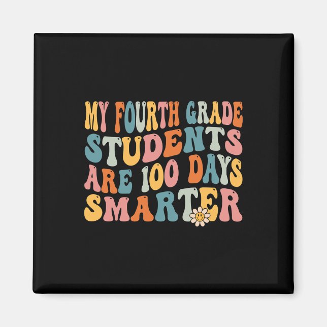 Fjärde klass-läraren 100 dagar Smarter 100-dagen Magnet (Framsidan)