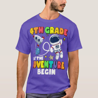 Fjärde Klass: låt Äventyr börja Back to school A T Shirt