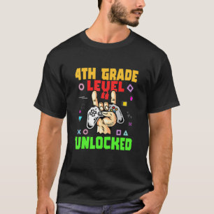 Fjärde Klass-nivån olåst skifferspelare tillbaka t Shirt