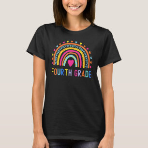 Fjärde Klass Regnbåge Girls Boys Lärarteam 4:e G T Shirt